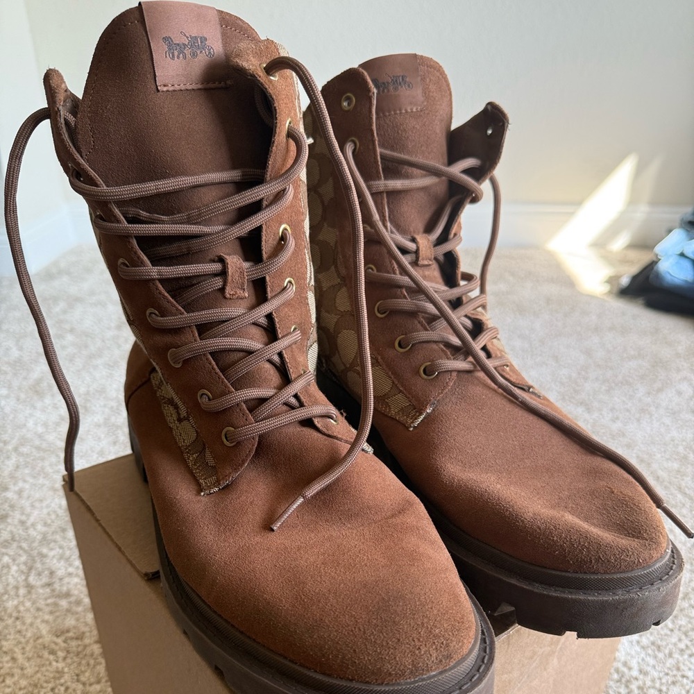 Coach Men’s Citysole Signature Canvas Boots